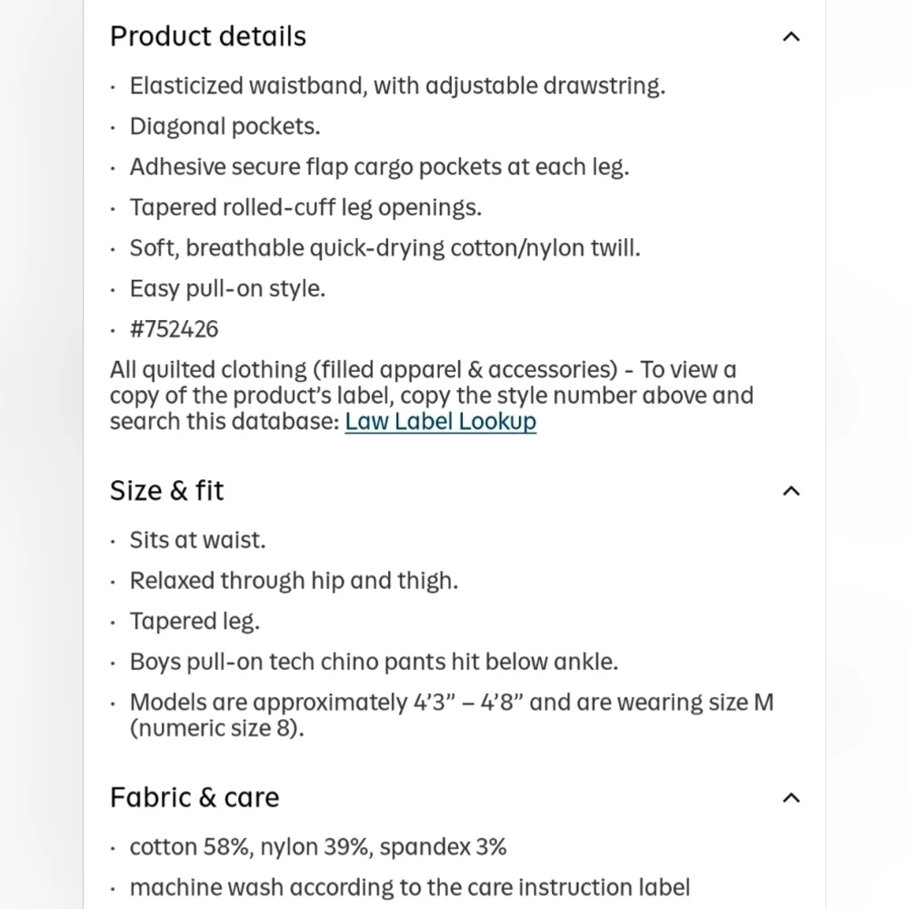 Old Navy Kids Brown Cargo Joggers